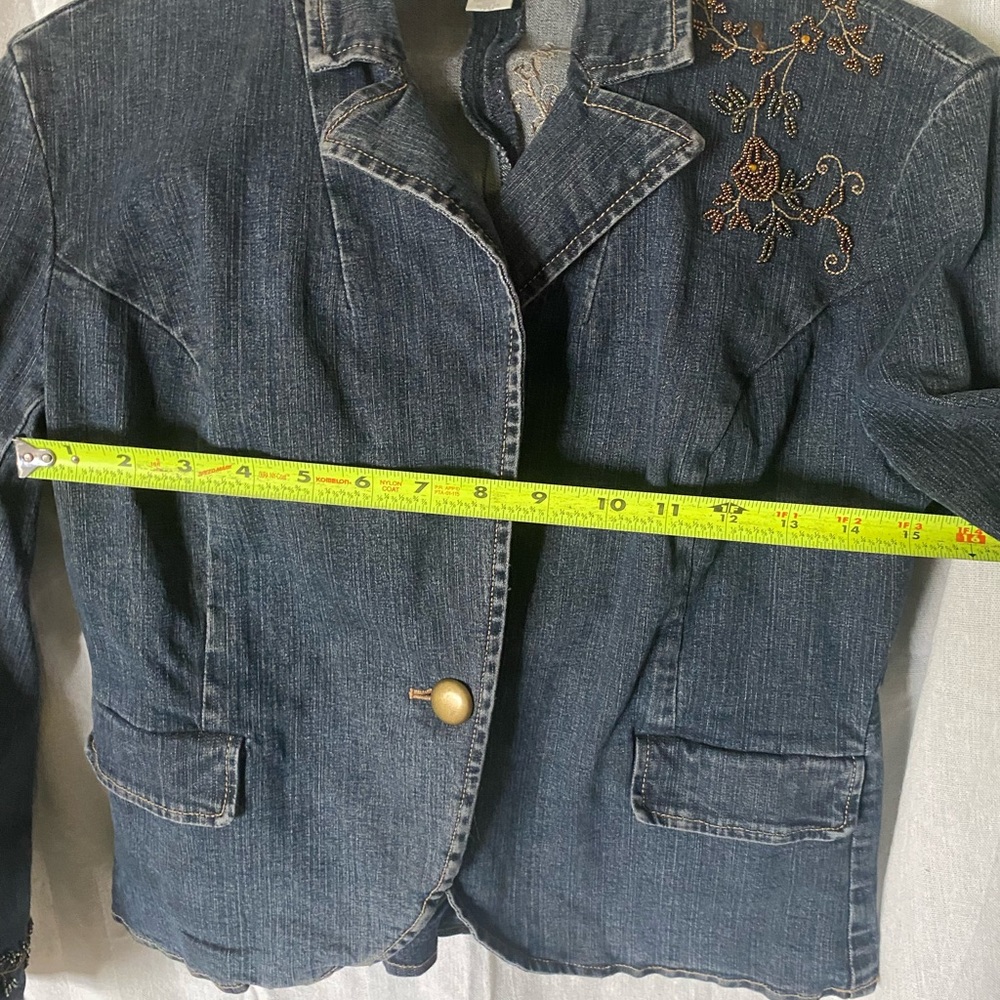 Beaded Jean Jacket - Picture 6 of 8